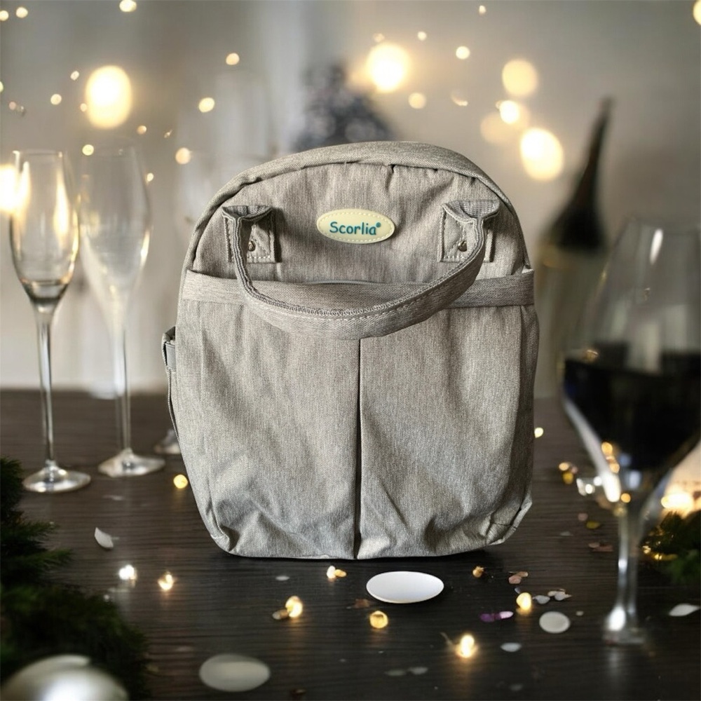 Gray Baby Bag